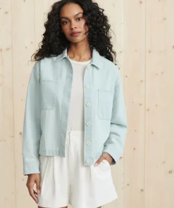 Jenni Kayne Vintage Denim Jacket Cloud Blue Fashion