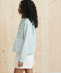 Jenni Kayne Vintage Denim Jacket Cloud Blue Fashion