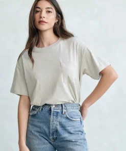 Jenni Kayne Vintage Pocket Tee Dove Clearance
