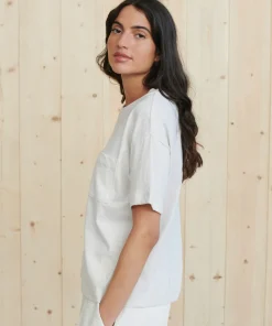 Jenni Kayne Vintage Pocket Tee Ivory Fashion
