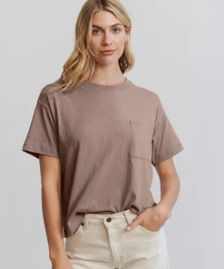Jenni Kayne Vintage Pocket Tee Taupe Discount