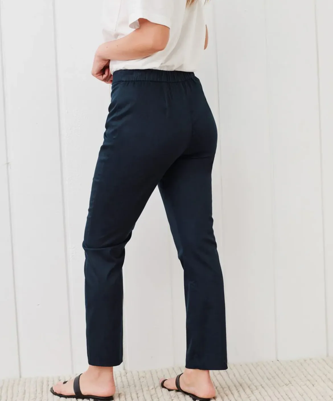 Jenni Kayne Weekender Slim Trouser Navy Clearance