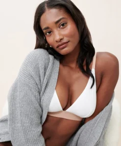 Jenni Kayne Whipped Triangle Bralette Ivory Discount