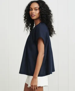 Jenni Kayne Willow Blouse Navy Outlet