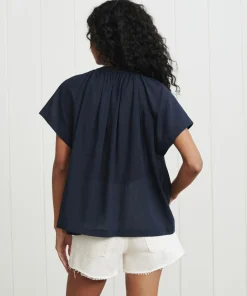 Jenni Kayne Willow Blouse Navy Outlet