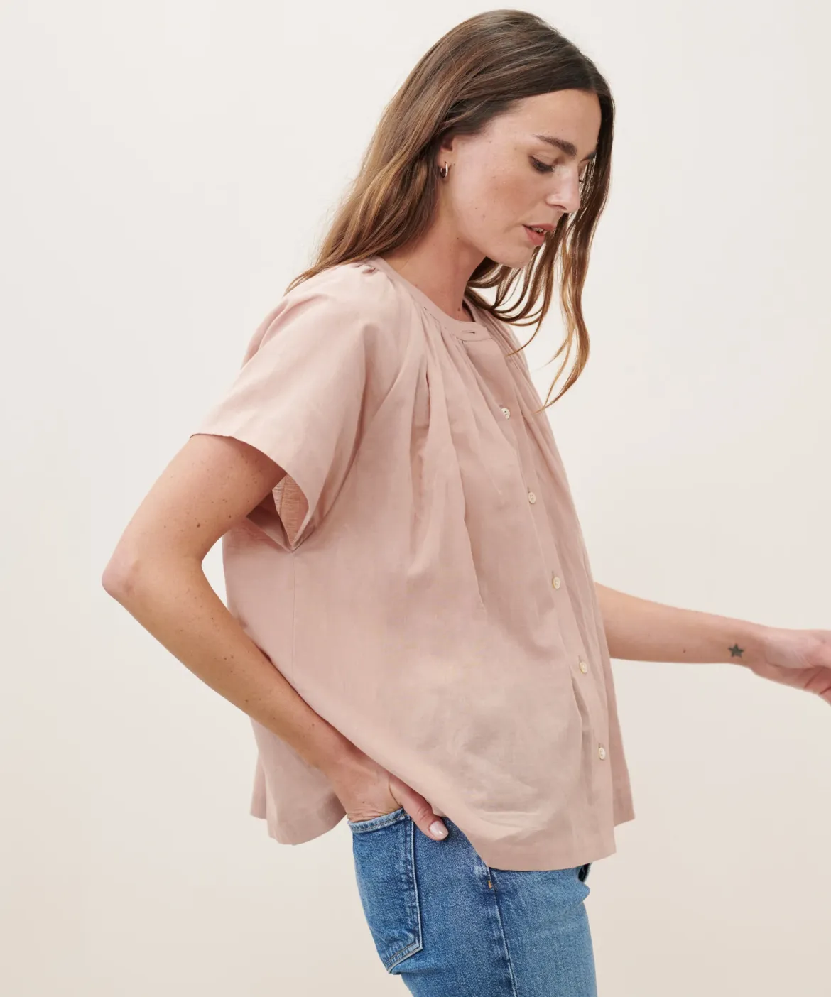 Jenni Kayne Willow Blouse Dusk Clearance