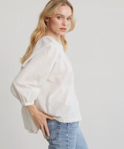 Jenni Kayne Willow Blouse Putty Stripe Sale