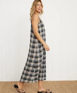 Jenni Kayne Winona Slip Dress Black Plaid Online